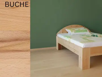 Bett Fiori mit Bogen - Buche