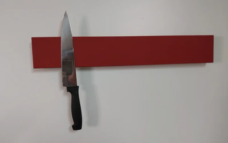 Messerleiste Linoleum dunkelrot