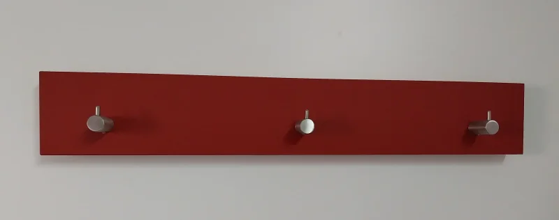 Garderobenleiste, Linoleum, Edelstahl