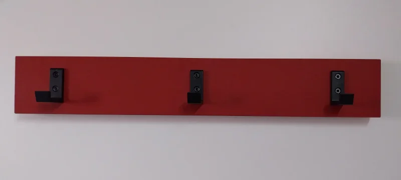 Garderobenleiste, Linoleum, schwarz