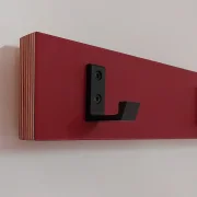 Garderobenleiste, Linoleum, schwarz